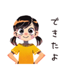 子ども（女の子）のはじめてのおつかい（個別スタンプ：11）