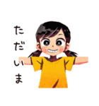 子ども（女の子）のはじめてのおつかい（個別スタンプ：13）