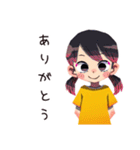 子ども（女の子）のはじめてのおつかい（個別スタンプ：33）
