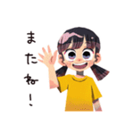 子ども（女の子）のはじめてのおつかい（個別スタンプ：36）