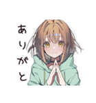 ゆるパーカーちゃんの夏（個別スタンプ：3）
