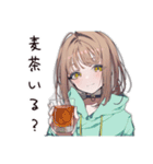 ゆるパーカーちゃんの夏（個別スタンプ：13）