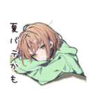 ゆるパーカーちゃんの夏（個別スタンプ：15）