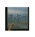窓ガラスの曇りアート1（個別スタンプ：13）