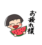 おかっぱちゃん❤夏（個別スタンプ：4）