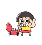 おかっぱちゃん❤夏（個別スタンプ：7）