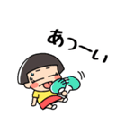 おかっぱちゃん❤夏（個別スタンプ：9）