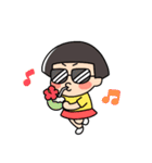おかっぱちゃん❤夏（個別スタンプ：19）
