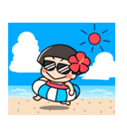おかっぱちゃん❤夏（個別スタンプ：27）