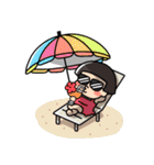 おかっぱちゃん❤夏（個別スタンプ：32）