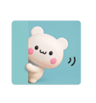【よく使う言葉】3Dくまくま（個別スタンプ：20）