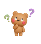 【よく使う言葉】3Dくまくま（個別スタンプ：21）