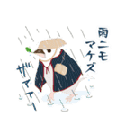 ジュウシマツ！雨のスタンプ（個別スタンプ：3）