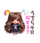 帰ってきた⭐︎ギャル時代（制服）卍（個別スタンプ：4）