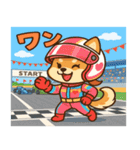 エフ ワン子のめざせフォーミュラワン！（個別スタンプ：1）