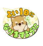 柴犬 2025 「カラフルな吹き出し」（個別スタンプ：9）