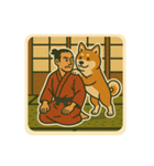 侍と秋田犬。和風レトロな日常スタンプ（個別スタンプ：2）