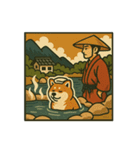 侍と秋田犬。和風レトロな日常スタンプ（個別スタンプ：8）