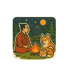 侍と秋田犬。和風レトロな日常スタンプ（個別スタンプ：12）
