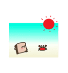 まめ食パンと夏。（個別スタンプ：20）