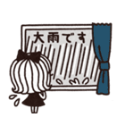 ＊シンプルな大雨・台風・地震等災害時用＊（個別スタンプ：1）
