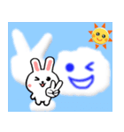 毎日のお天気ウサギ☆飛び出す！ 修正版（個別スタンプ：20）