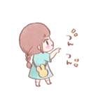 使いやすい❤️女の子のスタンプ（個別スタンプ：4）