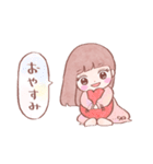 使いやすい❤️女の子のスタンプ（個別スタンプ：24）