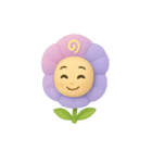 花ぽよのアサちゃん（やさしい気持ち）（個別スタンプ：1）