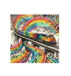 鉛筆鉄道（個別スタンプ：3）