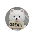 サモエドカプセルトイ（個別スタンプ：4）