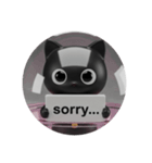 黒猫カプセルトイ（個別スタンプ：4）