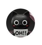 黒猫カプセルトイ（個別スタンプ：5）