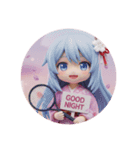 テニスみなみちゃんカプセルトイ（個別スタンプ：3）