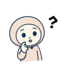 パーカーを被ってみた（個別スタンプ：4）