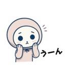 パーカーを被ってみた（個別スタンプ：15）