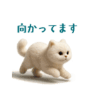 毎日使えるふわもこ白猫ぬいぐるみスタンプ（個別スタンプ：23）