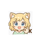 猫耳の日常（個別スタンプ：3）