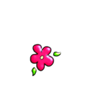 ちょっと艶めく花のスタンプ（個別スタンプ：1）