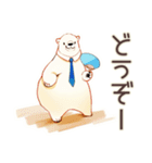 しろくま先輩社員の夏★涼しげ（個別スタンプ：25）