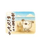 絵本風☆ペロの夏（個別スタンプ：20）