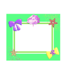 キュートなフレームスタンプ（個別スタンプ：3）