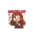 元気ハツラツ！OLあかねちゃん（個別スタンプ：9）