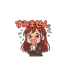 元気ハツラツ！OLあかねちゃん（個別スタンプ：16）