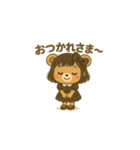 クマのOL女子[ゆいね]（個別スタンプ：3）