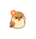 かわいい雀のイラスト（個別スタンプ：4）
