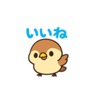 かわいい雀のイラスト（個別スタンプ：12）
