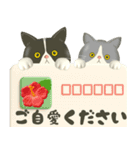 夏を届ける♪ハチワレコンビのご挨拶【3D】（個別スタンプ：24）