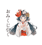 巫女さんの御朱印めぐり★（個別スタンプ：28）