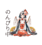 巫女さんの御朱印めぐり★（個別スタンプ：32）